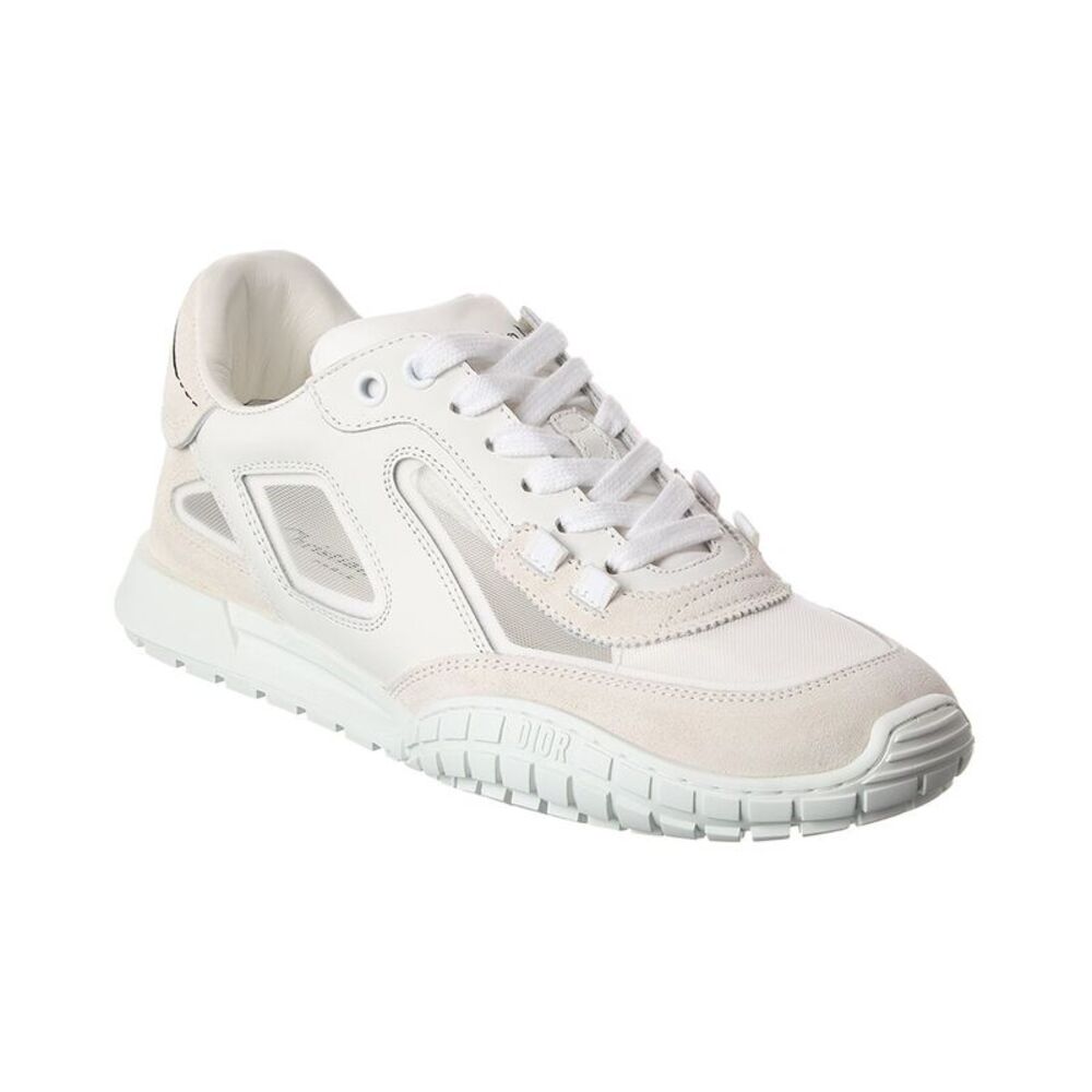 Dior Tech Mesh & Leather Sneaker, White